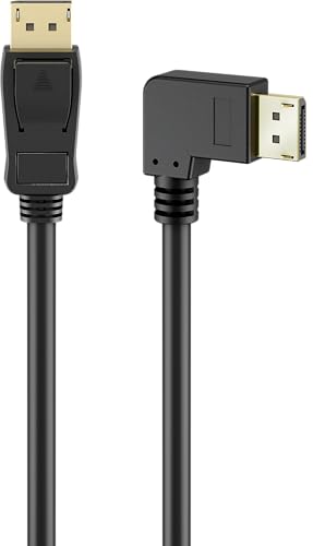 Câble DisplayPort 2.0/2.1 54 Gbit/s avec connecteur 90° pour flux vidéo HDR haute fluidité