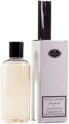 Mystix London | Jasmine & Sandalwood - Fragrance Oil Reed Diffuser Refill - 250ml