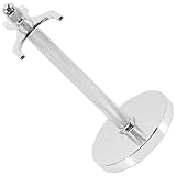 Artibetter Soporte para Maquinilla y Brocha de Afeitar Base Plateada, Material de Aleación de Aluminio, Accesorio Práctico para Hombres y Organización en Baño