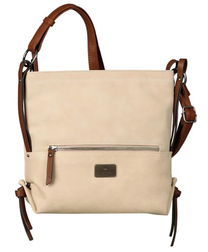 TOM TAILOR Elin Damen Umhängetasche Crossbody Bag Mittelgroß Weiß