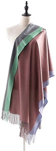 Châle pour dames marron 80cm contre le froid | Écharpe de mode enveloppante