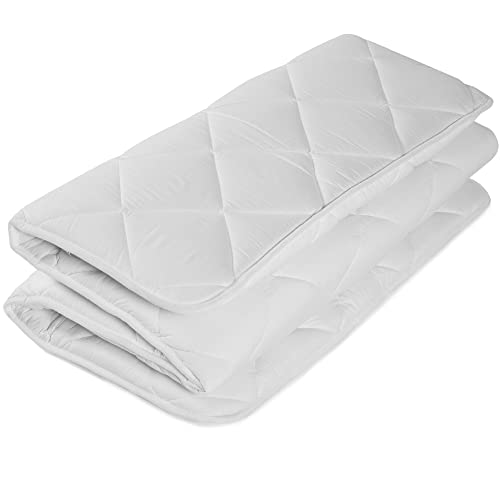 Goliber Futon Japones Tradicional (Shikibuton) - Funda del Futón 100% en Algodon - Facil de Enrollar y Guardar - Grueso, Esponjoso, Suave, Pero Muy Firme y de Apoyo (Queen 160 x 210 cm)