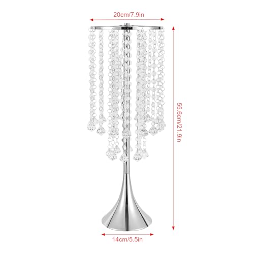 10 Pcs 21.9" Height Versatile Metal Wedding Centerpieces Vase, Metal Trumpet Vase Silver Wedding Vases Centerpieces Tall, Silver Flower Stand for Table Decorations, Christmas, Event, Home, Party - Image 4