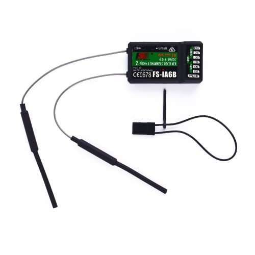 Fasizi FS-iA6B Empfänger 2.4G 6CH mit Doppelantenne kompatibel Flysky i6 FSI6X i10 Transmitter Fernbedienung Fasizi FS-iA6B Empfänger 2.4G 6CH mit Doppelantenne kompatibel Flysky i6 FSI6X i10 Transmitter Fernbedienung