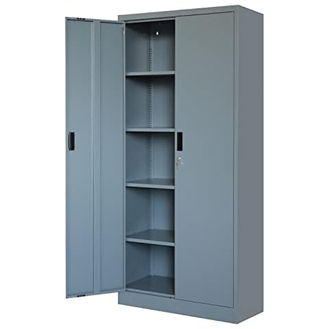 BESFUR Steel Locking Storage Cabinet Cover