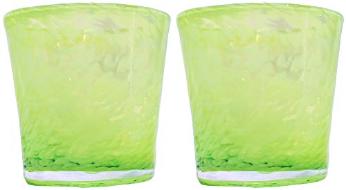 Tida Kobo Rock Glass (Verde), 8.5 cm, Pack de 2
