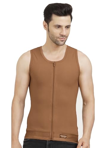 Image of GYNECOMASTIA Full Compression Vest || HIGH COMPRESSION || Front Hook and Zip Closer || Tomboy Chest Binder || Chest and Abdomen Support || Chest Shapewear