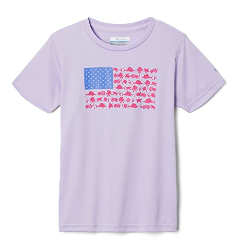 Image of Columbia Girls' Tidal Tee PFG Fish and Friends Flag Short Sleeve