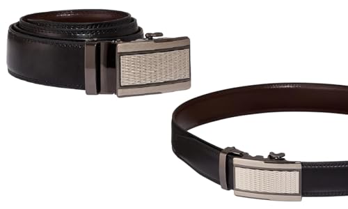 Alberto Cardinali Mens Genuine Leather Automatic Ratchet Belt Sz 42