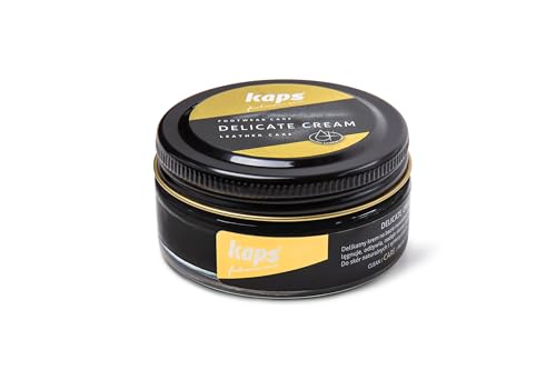 Kaps Crema Per La Cura Delle Scarpe, Cura Intensiva E Nutrimento Per Pelle, Delicate, 70 Colori (118 - Nero) - 3