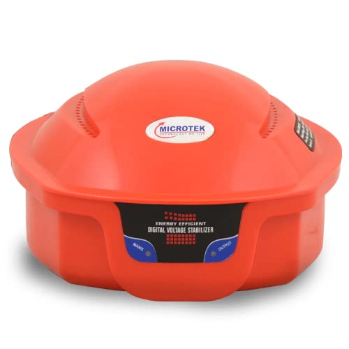 Microtek EMR 4013 Automatic Voltage Stabilizer Used for 1 Refrigerator Upto 600 LTR/1 Deep Freezer Upto 4Amps, Working Power 130V-295V(Red) with 3 Year Warranty