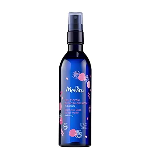 Melvita - Agua floral de rosas revitalizante Bio - Loción hidratante y refrescante - Sin perfume - 100% Natural - Certificada Bio y Vegana - Elaborada en Francia - Frasco 200 ml