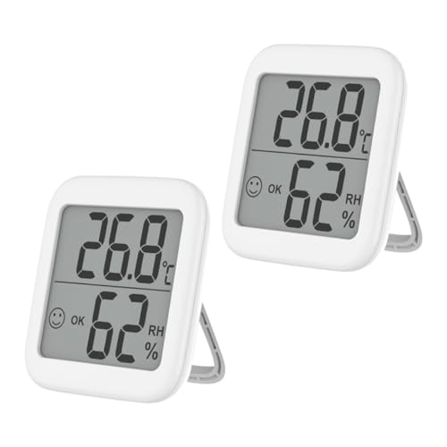 Thermomètre hygromètre numérique HOMSFOU grand affichage LCD lisible pour l'intérieur