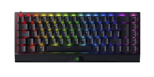 Razer BlackWidow V3 Mini HyperSpeed (Yellow Switch) - Teclado para juegos 65% compacto con interruptores mecánicos (lineales y de clic, iluminación RGB Chroma) Teclado Español - Negro
