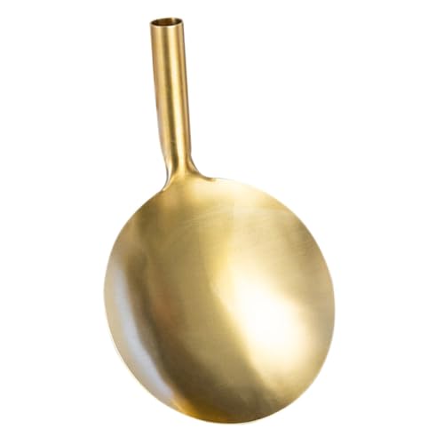 MUELODSIC 銅製耐久豆腐勺 食品用しゃもじ ノンスティック設計 使いやすい人間工学ハンドル付き キッチン用品 ご飯やスープのサービングに