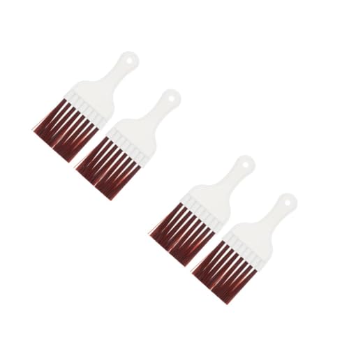 CHILDWEET 4 個 クリーニングブラシ ヒートシンク 冷蔵庫ブラシクリーナー エアコンフィンコームコンデンサー 泡立てブラシ エアコンブラシ 冷蔵庫掃除ブラシ コイルクリーナー 白い 腹筋