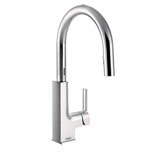 Limited Stock Moen S72308EC STo Motionsense Two-Sensor Touchless One-Handle Pulldown Kitchen Faucet Featuring Reflex, Chrome