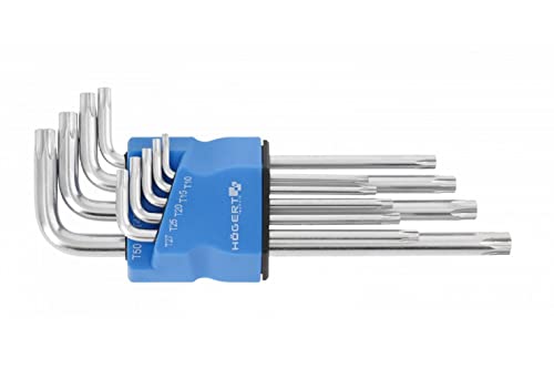 Högert Technik Torx HT1W830 Lot de 9 clés S2 Cover