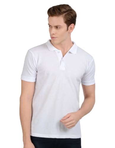 Image of Scott International Men's Cotton Polo T-Shirt | Six Degrees Soft & Breathable Collared T-Shirt | Half Sleeve Regular Fit Casual Wear | Comfortable Everyday Polo T-Shirt for Men