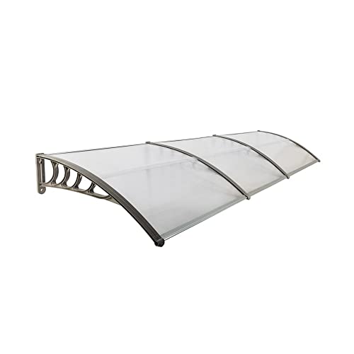 300 X 96 Household Application Door & Window Awnings Transparent Board & Gray Holder #TOP3