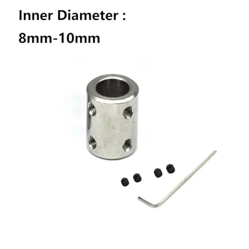 Acoplamiento de eje rígido 8mm conector de transmisión motor CNC 6
