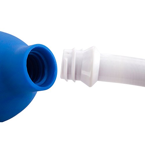 Enema Bulb Clean Anal Vaginal Silicone Douche For Men Women And Men (Blue Color) - Comfortable Medical Kits #TOP4