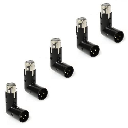 Adaptateur d'angle XLR pour table de mixage LyxPro orientable à 90 degrés