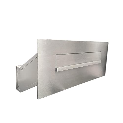 LETTERBOX24.de - Cassetta delle lettere DX-042 (profondità: 33-50 cm) in acciaio INOX