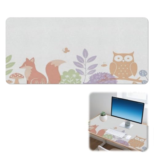 Alfombrilla de uñas para mesa, antideslizante, impermeable, para escritorio, teclado, mouse, accesorios de escritorio, decoración del hogar, protector de mesa (42 x 90 cm)