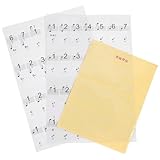 DEARMAMY Tasten Klavier Keyboard Aufkleber Dünn Schwarz weiß mit Noten und Tonbezeichnungen Leicht Lesbar Rückstandslos Entfernbar für Klavierlernen und Klavierzubehör