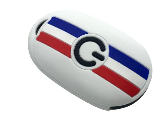 Coque silicone clé Fiat 500e blanc idéale pour sécuriser votre quotidien