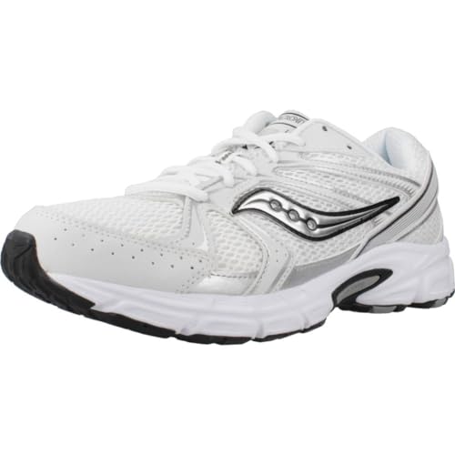 Saucony Ride Millenium White/Silver Trainers - UK 3.5