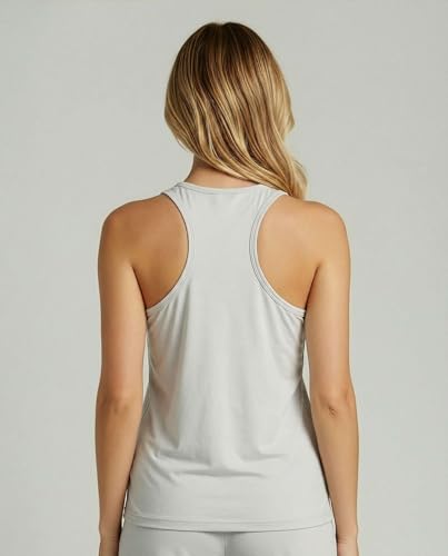 Image of Real Essentials 4 Piece: Women's Super-Soft Tank Top and Short Pajama Set - Loungewear Sleepwear (Available in Plus Size)