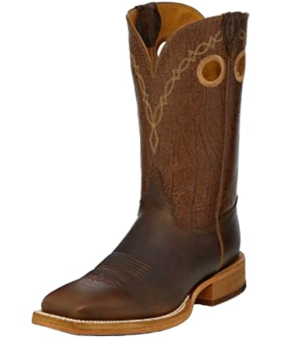 Justin Men's Grizzly Western Boot Broad Square Toe - Br773