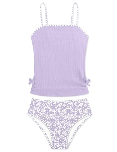 Image of Girls Tankini Swimsuits Two Piece Bathing Suit Drawstring Swimwear Set for Girls 7-18 Years