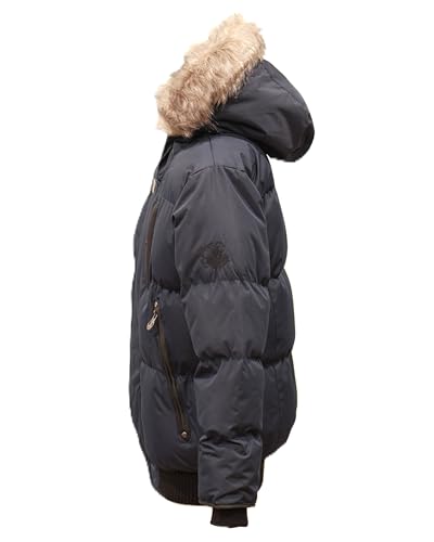 Summit Puffer Boys Heavy Puffer Winter Jacket with Hood and Removable Faux Fur3