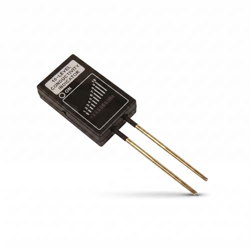 United Scientific&trade; Electric Conductivity Tester, Conductivity Meter with LED Display, Brass Probes...