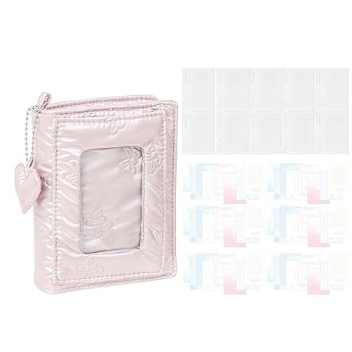 Carpeta de collage – Anillo con colgante de corazón, carpeta de collage para mujeres, adolescentes y niñas, lindo organizador de papelería, accesorio de planificación de estudio para la universidad, e
