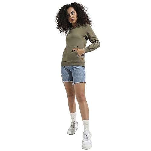 Image of PINACOLADA Women's Pullover Hoodie with Kangaroo Pockets for Casual Wear | Hooded Neck | Long Sleeve | Drawstring Closure | Cotton Sweatshirt Crafted with Comfort Fit for Everyday Wear