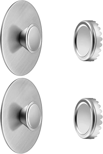 VeoryFly 2Pcs Magnetic Soap Savers for Bar Soap, Stainless Steel Soap Holder for Shower Wall and...