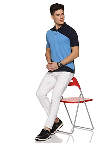 Image of ADRO Men's 100% Cotton Regular Fit Polo T-Shirt