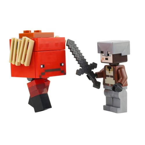 Image of LEGO Minecraft Mini Set: Nether Hero Minifigure with Strider