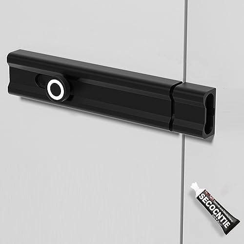 Ifukens ドアロック 後付け 鍵玄関ドア 鍵 後付けスライドロック蛍光補助錠・錠前亜鉛合金ドア 鍵 後付け 室内ドア 鍵 後付け 鍵扉 窓 ロック 引き戸 鍵部屋鍵後付けチャイルドロックドア 赤ちゃん 対策防犯グッズ ドア耐震ラッチ取り付け簡単穴あけ