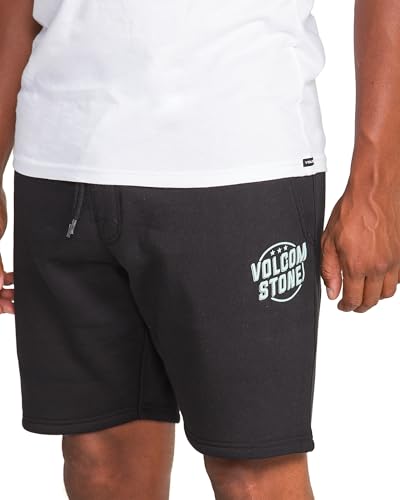 Volcom Men's Elastic Waist SweatShorts with Drawstring – Fleece Lounge Shorts, Soft Cotton Blend, Relaxed Fit4