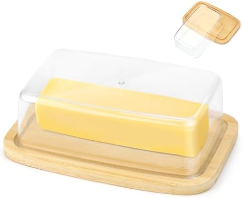 HOME DECOR Butterdose Aus Keramik – Französische Butterglocke, Hält Butter Streichfähig & Frisch, BPA-frei, Türkisgrün