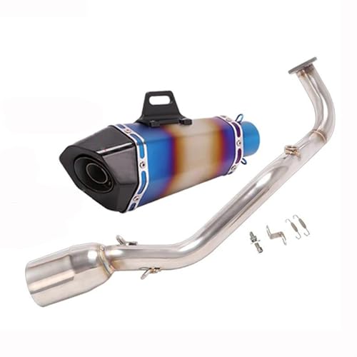 スリップオン フルシステム オートバイ排気エスケープ モト フロントリンクパイプ 50.8mm カーボンマフラー に適合するXmax 125 X MAX125 2021 2022用