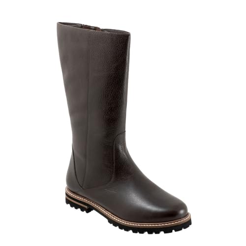 Trotters Women's Franki Boat Shoe, Espresso, 8 Wide