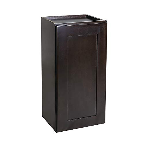 Design House Brookings 15-Inch Wall Cabinet, Espresso Shaker #TOP7