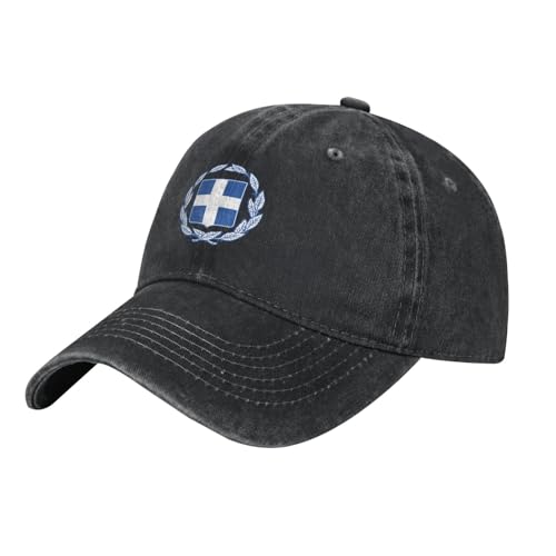 Gorras Trucker Escudo De Armas De Grecia Gorra Deportes Hip Hop Gorra Casual Gorras De Béisbol para Pesca, Conducir, Tenis