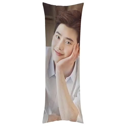 イ・ジョンソク8 抱き枕カバー 長方形 等身大クッションカバー 両面プリント 気持ちいい 安眠 隠しファスナー式 伸縮性 着脱簡単 肌触り良い 柔らかい 四季兼用 ベッド飾り 20"x54"